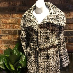 DOLLHOUSE... black, white and gray peacoat